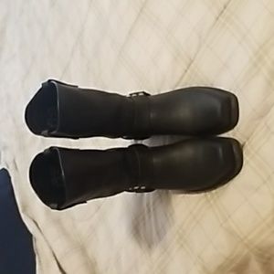 Double H Black Leather Harness Boots Mens Sz 11